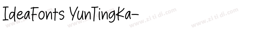 IdeaFonts YunTingKa字体转换